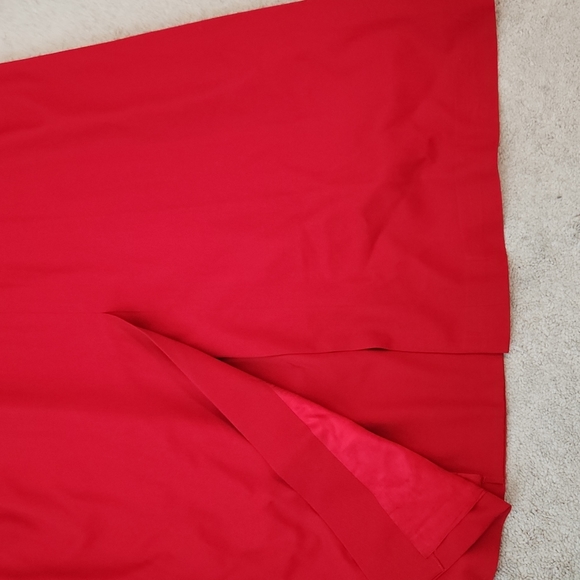 Linda Allard Ellen Tracy red trench coat 2 - Picture 12 of 13